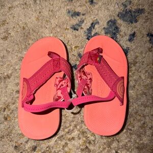 Kids Pink Rainbow Sandals